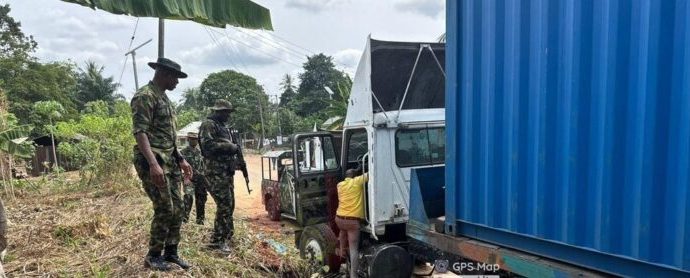 Troops Arrest Suspected Criminals and Recover Stolen Truck