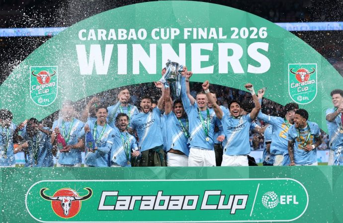 Manchester City Defeat Arsenal 2-0 to Clinch League Cup Title