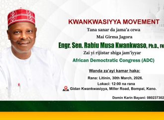 Kwankwaso to Join ADC on March 30, 2026