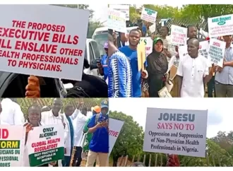 Health Workers Protest In Abuja Over Proposed Regulatory Bill