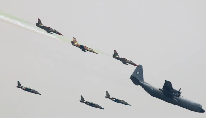 Nigerian Air Force Pounds Terrorist Stronghold in Borno, Neutralises Scores in Precision Strike