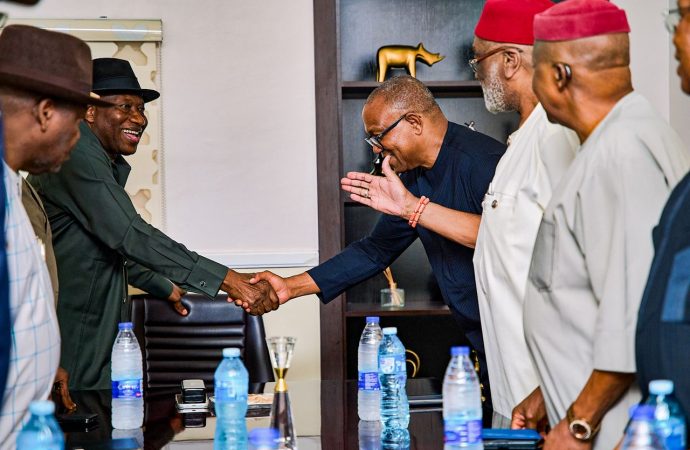Peter Obi Holds Talks With Jonathan In Abuja Ahead Of 2027