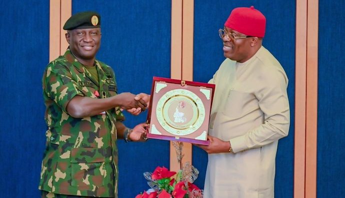 Fubara Commends Army Chief, Pledges Continued Backing For Military Operations In Rivers